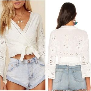 SPELL GYPSY DAMSEL LACE SET, TOP NWOT, SHORTS EUC BOTH XL